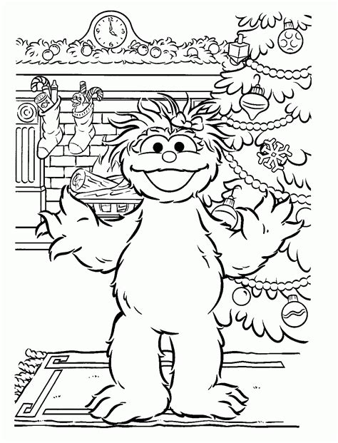 Collection Of Sesame Street Printable Coloring Pages Free Printable