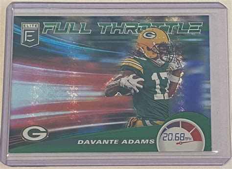 2020 Panini Donruss Elite Davante Adams Full Throttle GREEN FOIL