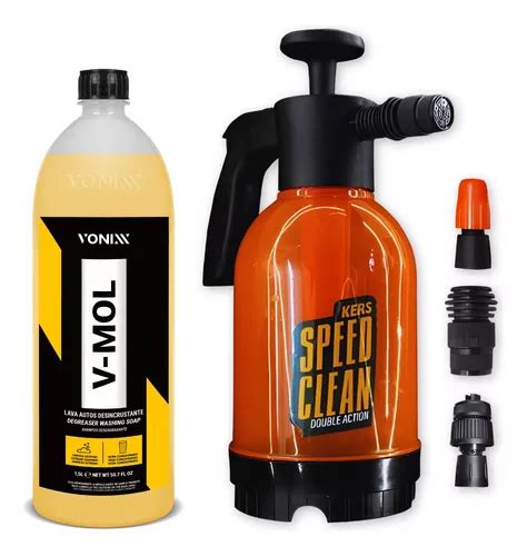 Kit Pulverizador Snow Foam 3 Em 1 Speed Clean V Mol 1 5l