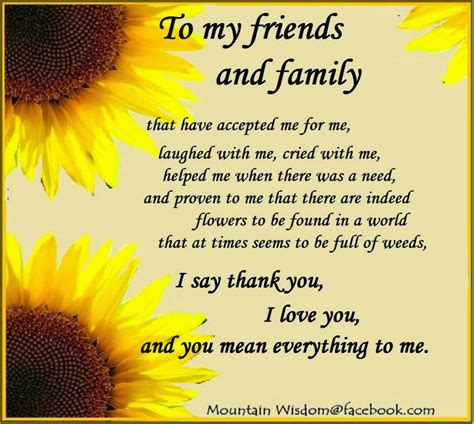 Daveswordsofwisdom.com: Thank you - To my friends and family.