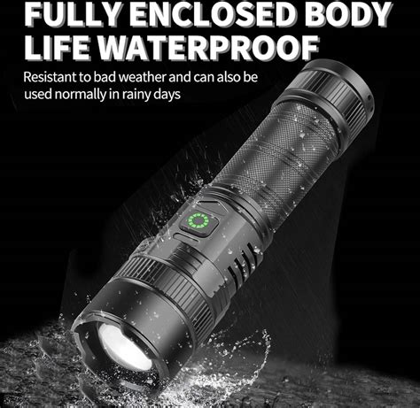 Flashlights Led High Lumens Rechargeable Chasinglee 90000 Lumens