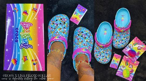 Crocs X Lisa Frank Unboxing Review Try On Haul Unreleased Limited