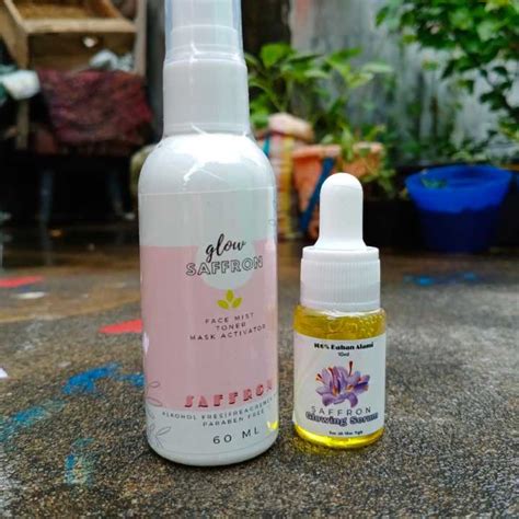 PAKET SAFFRON GLOWING Serum Facemisst Lazada Indonesia