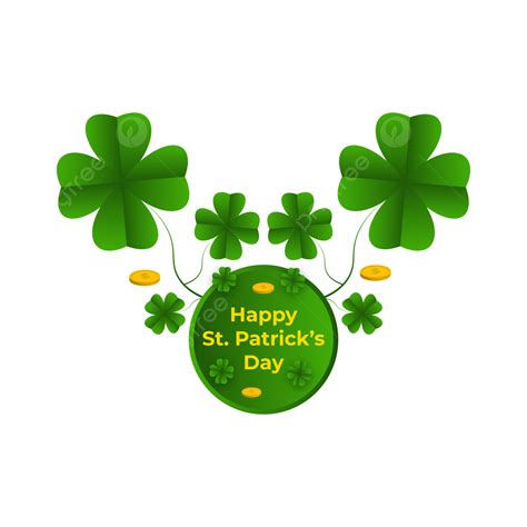 St Patricks Day Vector Design Images Green Clover St Patricks Day