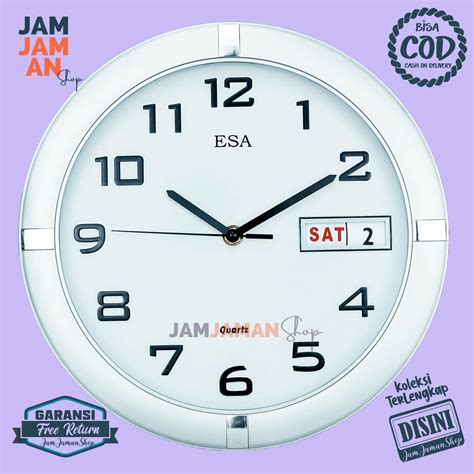 Jual Jam Dinding Quartz Hiasan Dinding Minimalis Best Seller Esa