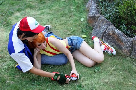 Misty And Ash Ketchum Pokemon Cosplay By ~sailormappy Pokemon Ash And Misty Ash Pokemon Cute