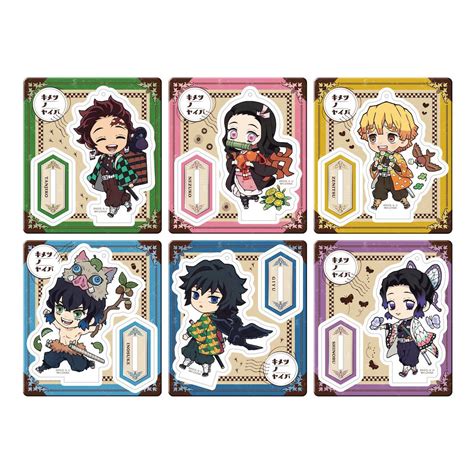 Six Anime Character Stickers With Different Colors And Designs On The