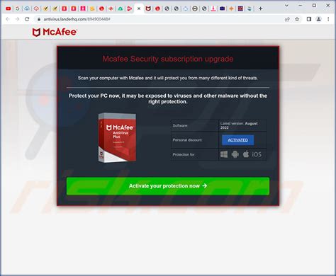 Your McAfee Subscription Has Expired POP UP Scam Removal And Recovery