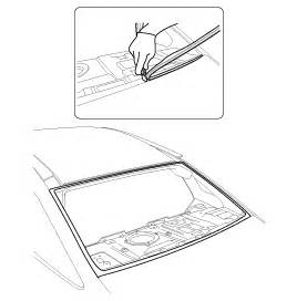 Hyundai Azera Repair Procedures Rear Window Glass Body Interior