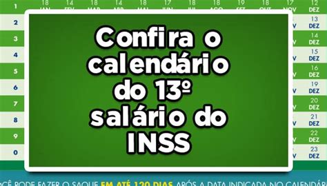 Calendário De Pagamentos Do 13º Salário Do Inss Disponível Veja