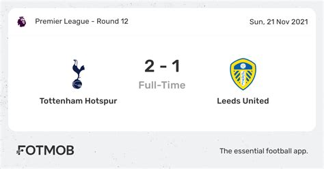 Tottenham Hotspur Vs Leeds United Live Score Predicted Lineups And