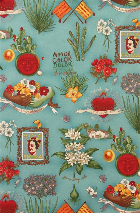 Alexander Henry Fabric Viva Frida Jade By The Yard In Alexander