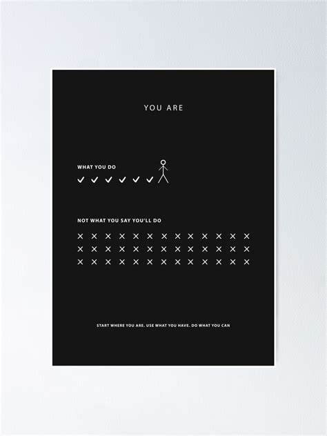 "Visual Motivational Minimalist Art Success Visualization" Poster for ...