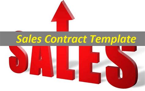 Sales Contract Templates | Free Word & PDF Templates