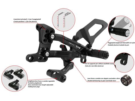 Pe Pedane Regolabili Cnc Racing Carbon Ducati Streetfighter V S