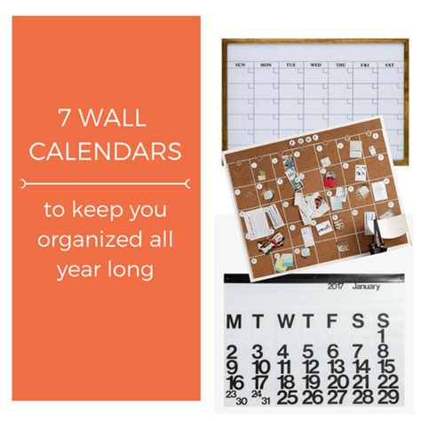 7 Wall Calendars to Help Keep You Organized All Year Long – The ...