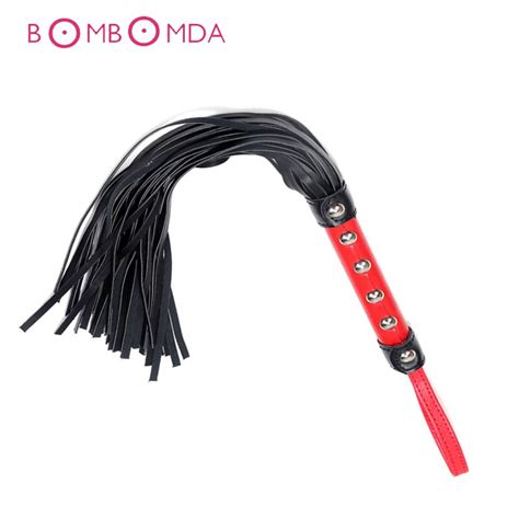 Adult Toys Soft Pu Leather Fetish Slave Bondage Sex Whip Flogger