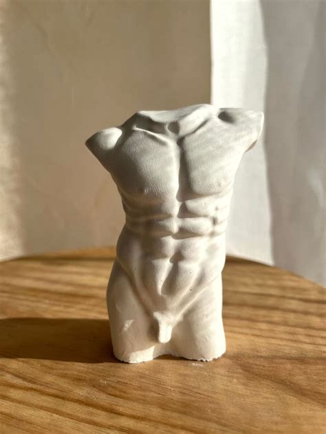 Buste Homme nu Etsy France Idées de poterie Sculpture homme Idées