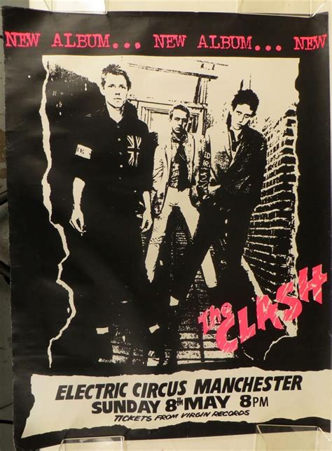 Vintage Concert Poster The Clash Live In London