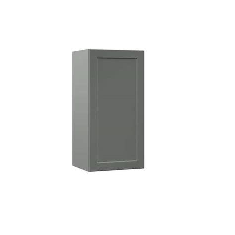 Hampton Bay Designer Series Melvern Storm Gray Shaker Assembled Wall Kitchen Cabinet 15 In X