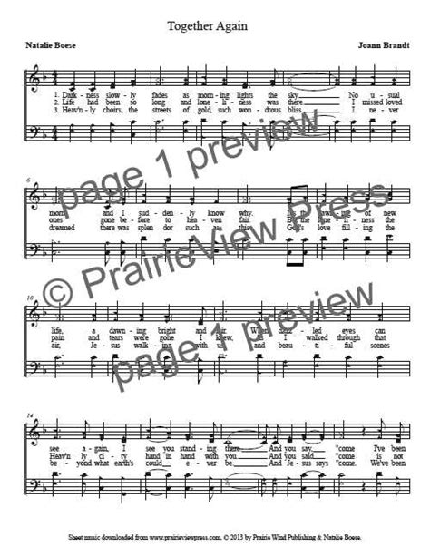 Song: Together Again | PrairieView Press