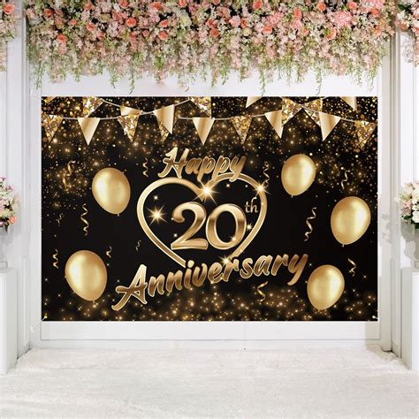 Happy Anniversary Banner, Anniversary Ideas, 40 Year Anniversary Banners, Custom Design Black ...