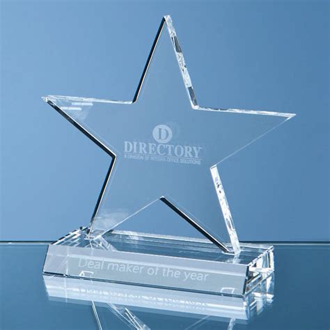 Glass Star Shaped Awards Uk Crystal Star Trophies Online House Of