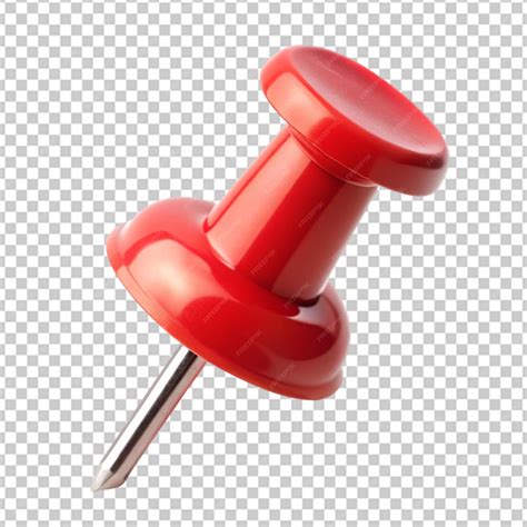 A red push pin transparent background | Premium AI-generated PSD
