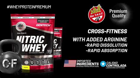 NITRIC WHEY GENTECH Enriquecido Con Arginina Posee Alta Calidad Y