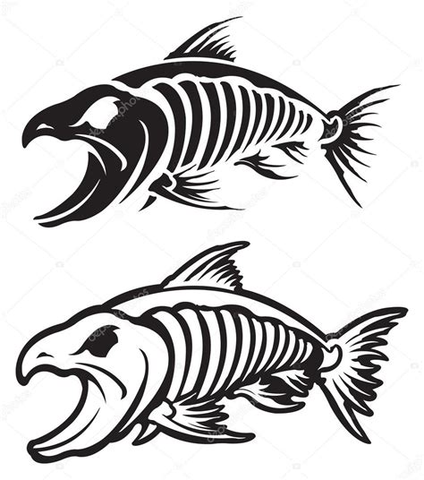 Fish Skeleton — Stock Vector © Slipfloat 21840631