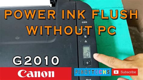 Canon G Power Ink Flush No Pc English Subtitle Youtube