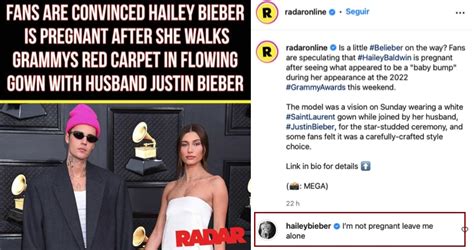 Hailey Bieber Esposa De Justin Bieber Desmente Rumores Após O Grammy