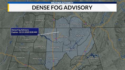 Dense Fog Advisory in effect through 8 a.m. Monday | WHNT.com