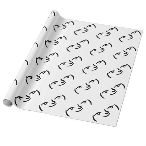 ʖ Le Lenny Face Le Face Face Ascii Wrapping Paper Funny Memes