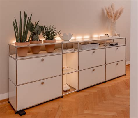 Usm Haller Sideboard Mit Beleuchtung Pflanzenelement