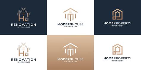 Set Of Building House Logo Design Template With Simple Concept 17597852