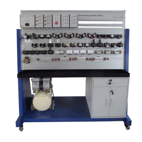 Bancada de trabalho eletropneumática para treinamento dupla face