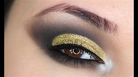 Gold Glitter Eye Makeup Tutorial Youtube