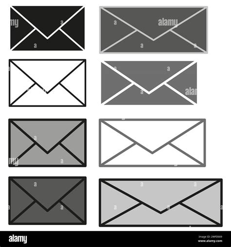 Envelopes Icons Set Email Icon Vector Illustration Stock Image Eps 10 Stock Vector Image