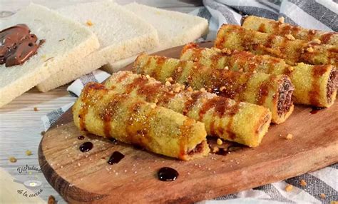 Rollitos Rellenos De Nutella En Air Fryer Disfrutando De La Cocina