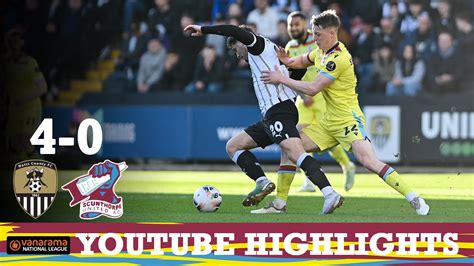 Match Action Notts County 4 0 Iron YouTube