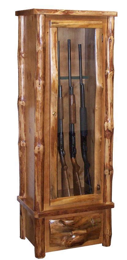 Rustic 6 Gun Security Cabinet from DutchCrafters Amish Furniture