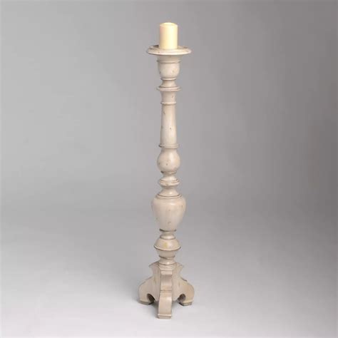 Antique White Floor Candle Holder 42 In Kirklands