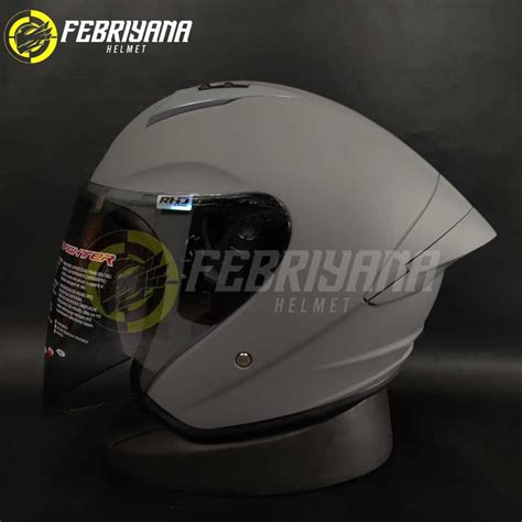 Jual HELM NHK N1 MAX DIM GREY DOFF HALF FACE NHK N1 MAX Shopee