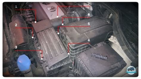 Как заменить воздушный фильтр Volkswagen Tiguan