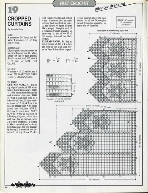 10 Patrones De Cortinas Y Cenefas Crochet Filet Artofit