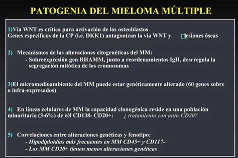 PPT PATOGENIA DEL MIELOMA M LTIPLE PowerPoint Presentation Free