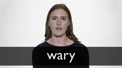 How to pronounce WARY in British English - YouTube