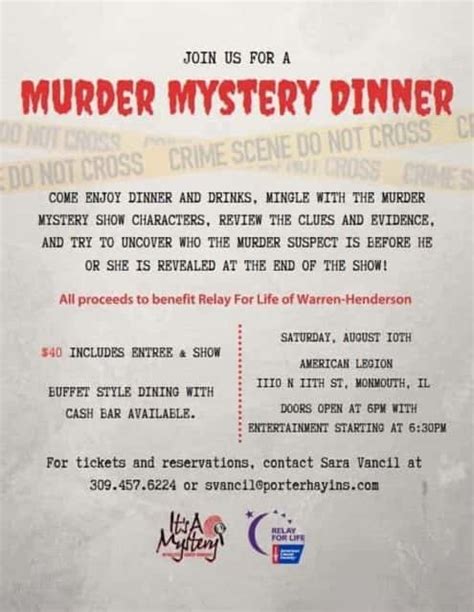 Murder Mystery Dinner | WGIL 93.7 FM & 1400 AM