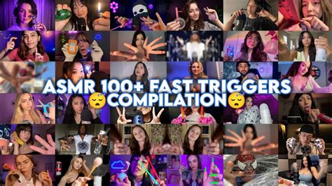 ASMR 60 Asmrtists In 10 Minutes 100 Fast Aggressive Triggers